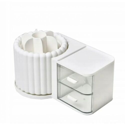 Rendező szükségleti cikkekhez, kozmetikumokhoz, barázdált forgó fehér cb58. 123612474