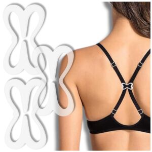 3 db átlátszó klipszből álló készlet a melltartópántok lehúzásához a kényelmes viselet érdekében