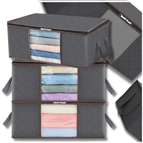 Szekrényrendező - 3 táska ágyneműnek és ruháknak, űrtartalom 35L 123612955