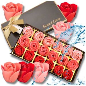 18 db-os szappanrózsa készlet - művirág ideális ajándéknak