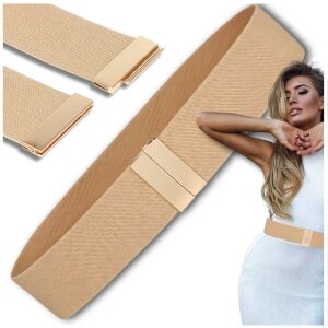 Bézs elasztikus női divatos ruhaöv - stílusos kiegészítő minden alkalomra 123613236 - Női öv