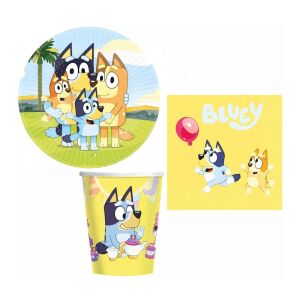 Bluey party szett 23 cm-es tányérral 32 db-os (Family) 123616379 - Amscan