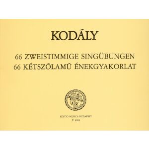 Kodály Zoltán: 66 kétszólamú énekgyakorlat 136099271 - Művészet & Építészet