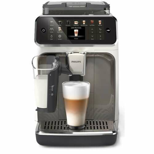Ekspres automatyczny Philips EP5545/70 LatteGo przygotowuje latte macchiato
