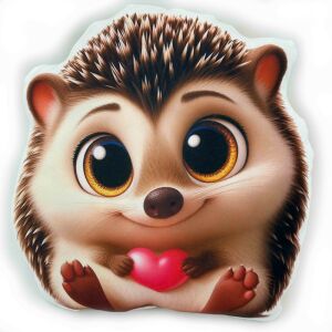 Cuki sün alakú díszpárna szívvel - Díszpárna