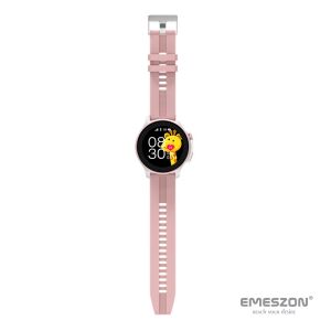 SmartWatch SIM 4G LTE Emeszon® A22, GPS lokalizácia pre deti a dospelých, Videohovor, IP67, SOS, LBS, Wi-Fi, ružová