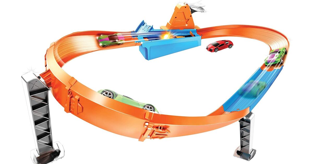HOT WHEELS CIRCUIT RAPID CU LANSATOR SI MASINUTA EXCLUSIVA 123666599