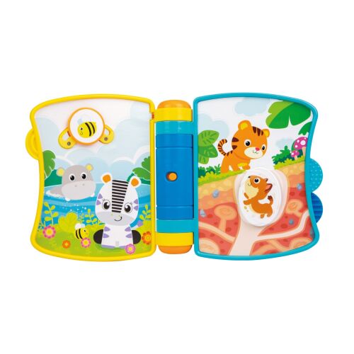 WINFUN Animal Friends Fun Book interaktív hangos játék, nyitott könyv különböző tevékenységekkel - Babajáték