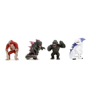 JADA GODZILLA 4 DARABOS FÉM FIGURA KÉSZLET 6.5CM