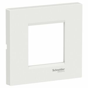 Rahmen 2 Module silber, weiß, Schneider Easy Styl 123667708 - Rahmen für Schalter