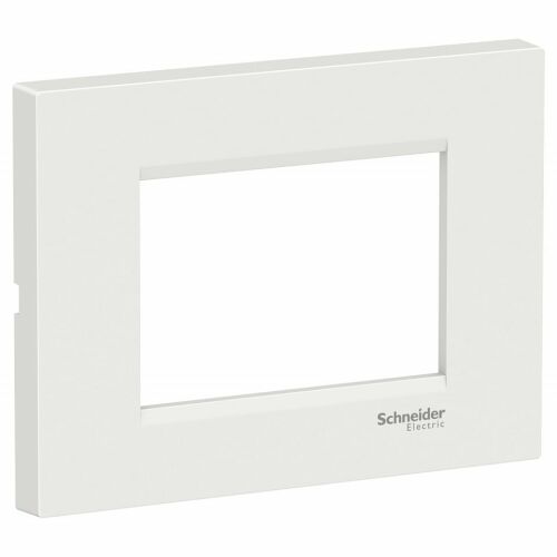 Rahmen 3 Module silber, weiß, Schneider Easy Styl 123667707