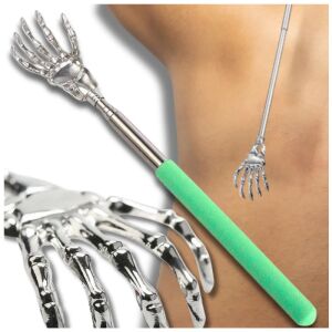 Teleszkópos hátsó fogantyú masszázs funkcióval és kaparóval