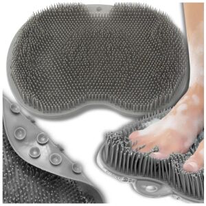 Szilikon masszázs testmosó tapadókorongokkal és csúszásmentes szőnyeggel