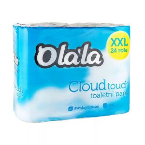Olala Cloud Touch тоалетна хартия 2 пласта, 24 ролки - Баня и Тоалетна хартия