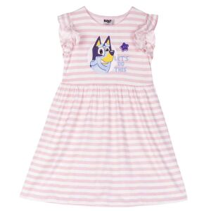 Лятна рокля за момичета Bluey - Ежедневна рокля на райета с ръкави с волани - Бебе & Малко дете