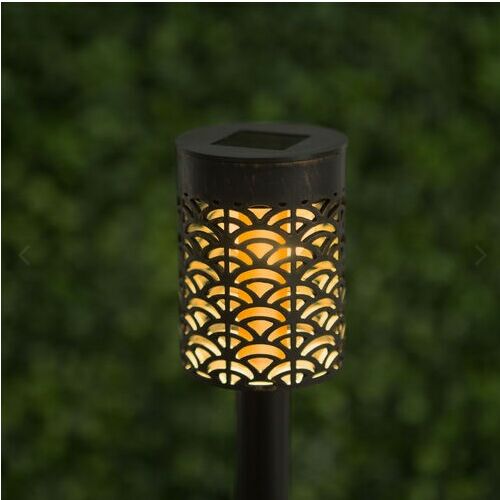 LED Solarleuchte mit Flammeneffekt zum Einstecken, Gartendekoration