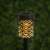 Solarbetriebene LED-Gartenstablampe mit Flammeneffekt, 5,5 x 27 cm