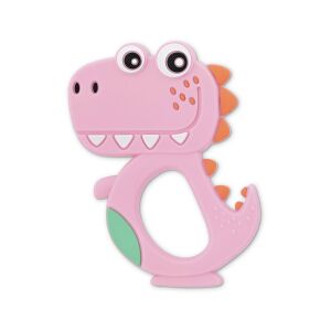 Baby Care szilikon rágóka - Dino Lucky Pink 123689988 - Rágóka