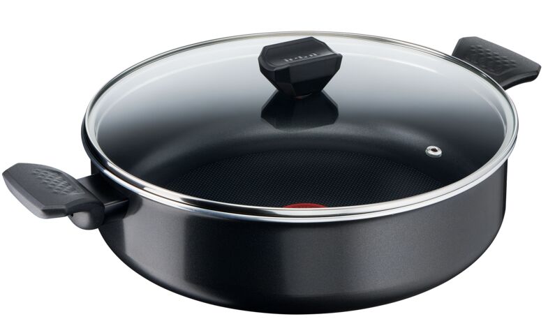 Tefal B5677253 Simply Clean Lábas fedővel, 28cm