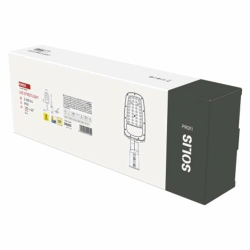 EMOS SOLIS 30W LED-es közvilágítási lámpatest csomagolása, 3600 lm, meleg fehér, IP65