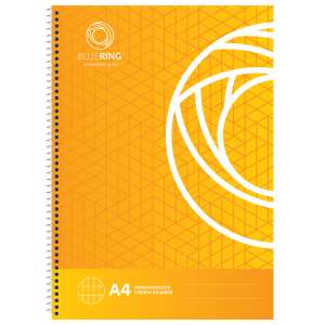 BlueRing A4 French Squared Notebook, 70 pages, spiral bound - Notebook