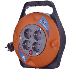 Emos P19510 10m kábeldob hosszabbító 4 aljzattal - EMOS Hosszabbító