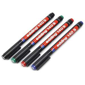 Edding 140 S Permanent Marker Set, Assorted Colors - Permanent marker
