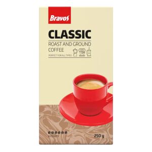 Bravos classic őrölt kávé, 250g