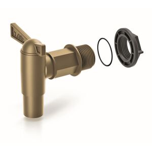 Tartozék Prosperplast csap az esővizes hordóhoz CANTAP 2 arany 123714643 - Csatlakozó és kiegészítő