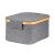 G21 szürke tárolódoboz bambusz fedéllel, ferde nézet
