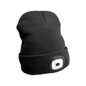 Sixtol fekete sapka újratölthető LED fejlámpával - Sixtol