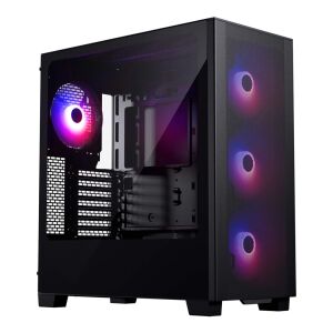Phanteks XT Pro Ultra Fekete Midi Torony PC Ház RGB Ventilátorokkal - Phanteks
