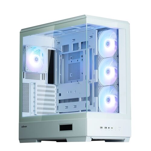 Zalman P50 DS White Midi Tower Fehér PC számítógép ház