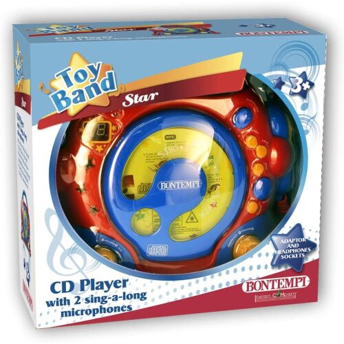 BONTEMPI HORDOZHATÓ CD LEJÁTSZÓ 2 MIKROFONNAL ÉS ADAPTERREL