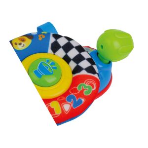 WINFUN Baby Learning Steering Wheel, jucărie colorată cu lumini, sunete și o oglindă, perfectă pentru bebeluși de la 3 luni - Jucării muzicale