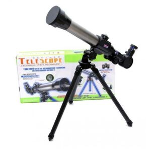 Telescop cu Trepied, Zoom pana la 40x, IPX4, Plastic și Sticlă FMC, Argintiu 123754779 - Telescop