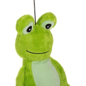 Béka alakú plüss kutyajáték kutyáknak, 80cm-es méret, zöld