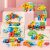 Montessori fa szám puzzlek, állatos és járműves puzzle készlet kisgyermekeknek