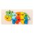 3D Montessori fa puzzle tehén, számokat tanító játék gyerekeknek