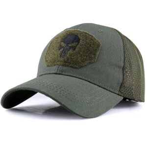 Fashion Punisher baseball sapka hálós kialakítással, egy méret mindenkinek, kerülete 54-58 cm, csúcs hossza 7 cm