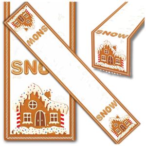 Könnyű terítő a karácsonyi asztalra