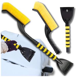 Összecsukható puha hókefe üvegkaparóval 2 az 1-ben