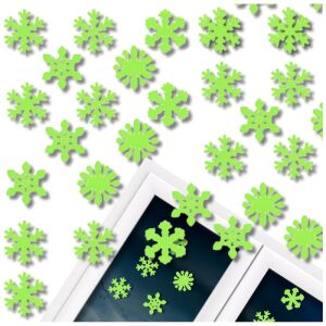 50 db hópehely formájú fluoreszkáló falragasz