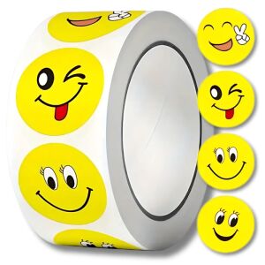 Matricák egy 500 db-os tekercs mosolyog DIY gyermek hangulatjelek számára