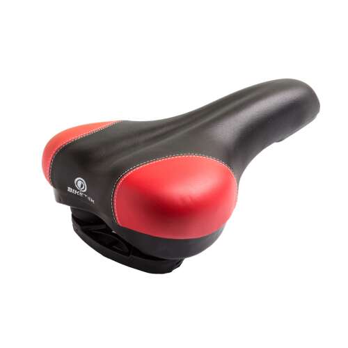 Sedlo s pružinou BikeTech, červené a čierne