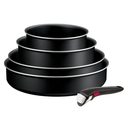 Tefal Ingenio Generous Cook set od 5 tava, crna, s odvojivom drškom