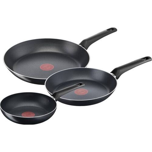 Tefal B5709132 Easy Cooking 3-dielna sada panvíc #čierna