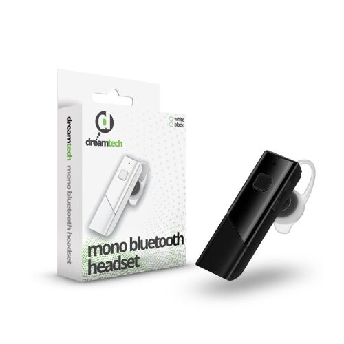 Dreamtech Mono Bluetooth Headset - Fekete, Vezeték nélküli fülhallgató hívásokhoz