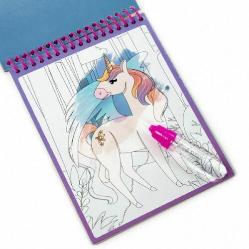 KIDEA Varázs Kifestőkönyv Víztartályos tollal - tündérlányos