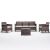 Venus 5-Sitzer Gartenmöbel-Set Cappuccino 123788237